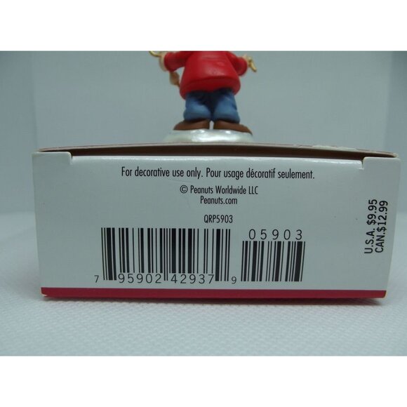 Hallmark Ornament 2015 Keepsake Peanuts Charlie Brown Decking The Tree - Picture 9 of 9